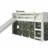 Twin Circles Low Loft W/Slide & Camo Tent Kit In White Finish -WALKER EDISON Shop DT 780A TW 750C TC 785 W