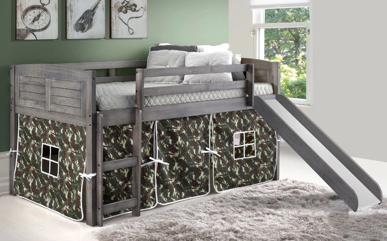 Twin Louver Low Loft W/Slide & Camo Tent Kit In Antique Grey Finish 5 Twin Louver Low Loft W/Slide & Camo Tent Kit In Antique Grey Finish - Image 3