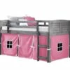 Louver Low Loft Antique Grey W/Pink Tent Kit -WALKER EDISON Shop DT 790 AAG 750C TP