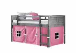 Louver Low Loft Antique Grey W/Pink Tent Kit