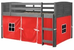 Louver Low Loft Antique Grey W/Red Tent Kit