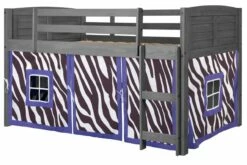 Louver Low Loft Antique Grey W/Zebra Tent Kit
