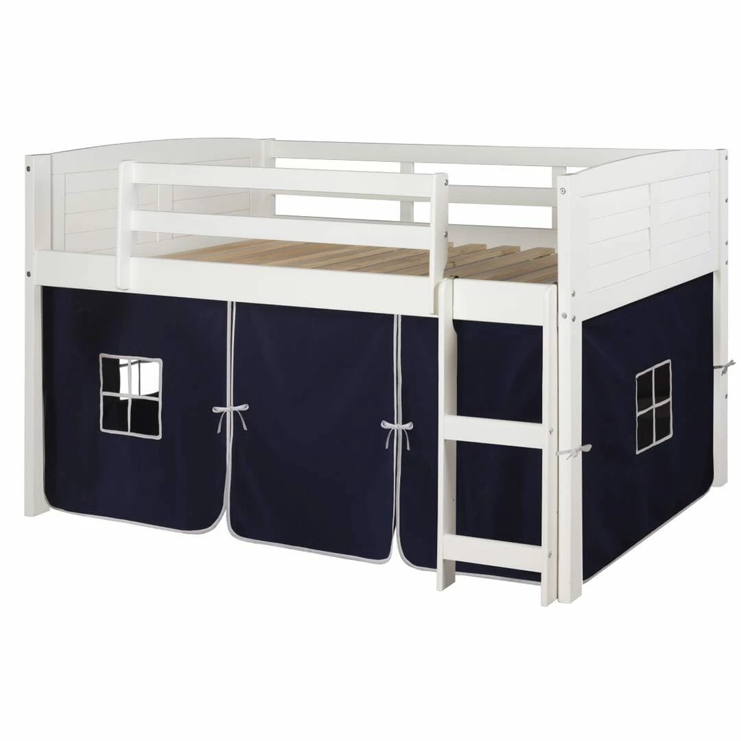 Twin Louver Low Loft White W/Blue Tent 4 Twin Louver Low Loft White W/Blue Tent - Image 2