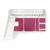 Twin Louver Low Loft White W/Pink Tent & Slide -WALKER EDISON Shop DT 790 ATW 750C TP 785 W