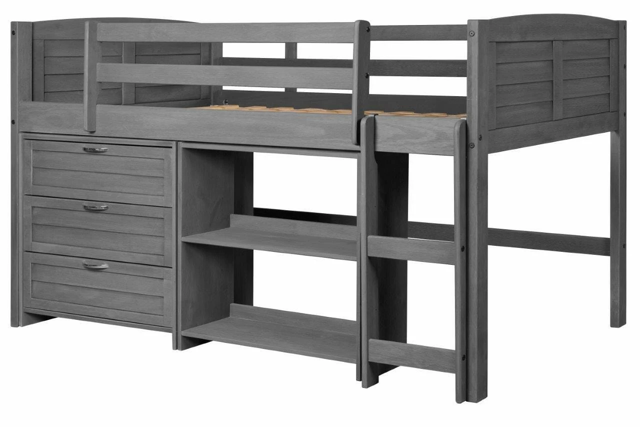 Louver Low Loft (Configuration 3) Antique Grey 3 Louver Low Loft (Configuration 3) Antique Grey