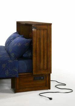 Daisy Queen Murphy Cabinet Bed Black Walnut -WALKER EDISON Shop Daisy Cabinet Murphy Bed 5 Black Walnut