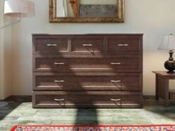 Deerfield Murphy Bed (Chest Bed) Burnt Amber 13 Deerfield Murphy Bed (Chest Bed) Burnt Amber -WALKER EDISON Shop Deerfield Amber 006