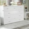 Deerfield Murphy Bed (Chest Bed) White -WALKER EDISON Shop Deerfield White 001