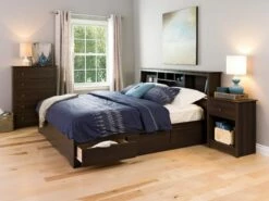 Fremont 1 Drawer Tall Nightstand -WALKER EDISON Shop EDC 2401 4