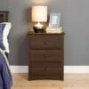 Fremont 3 Drawer Tall Nightstand -WALKER EDISON Shop EDC 2403