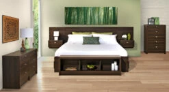 Series 9 Designer Floating King Headboard With Nightstands -WALKER EDISON Shop EHHK 0520 2K room