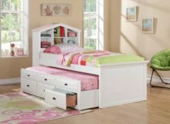 F9223 White Twin Bed
