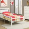 F9414 White Bed -WALKER EDISON Shop F9414T
