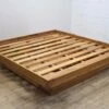 Elate Platform Storage King Bed - Teak Wood/Natural Finish -WALKER EDISON Shop FTS BDPLTTN K