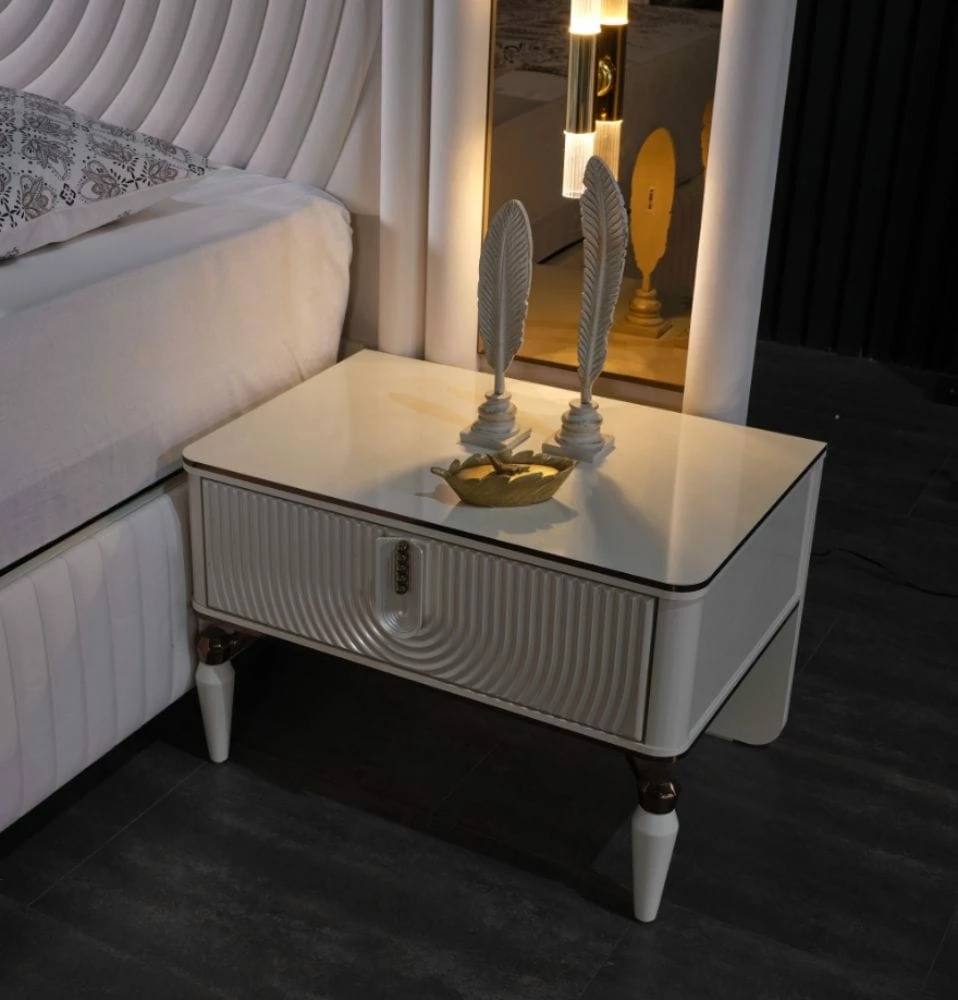 Kuvars Nightstand Back Panel, Cream 3 Kuvars Nightstand Back Panel, Cream