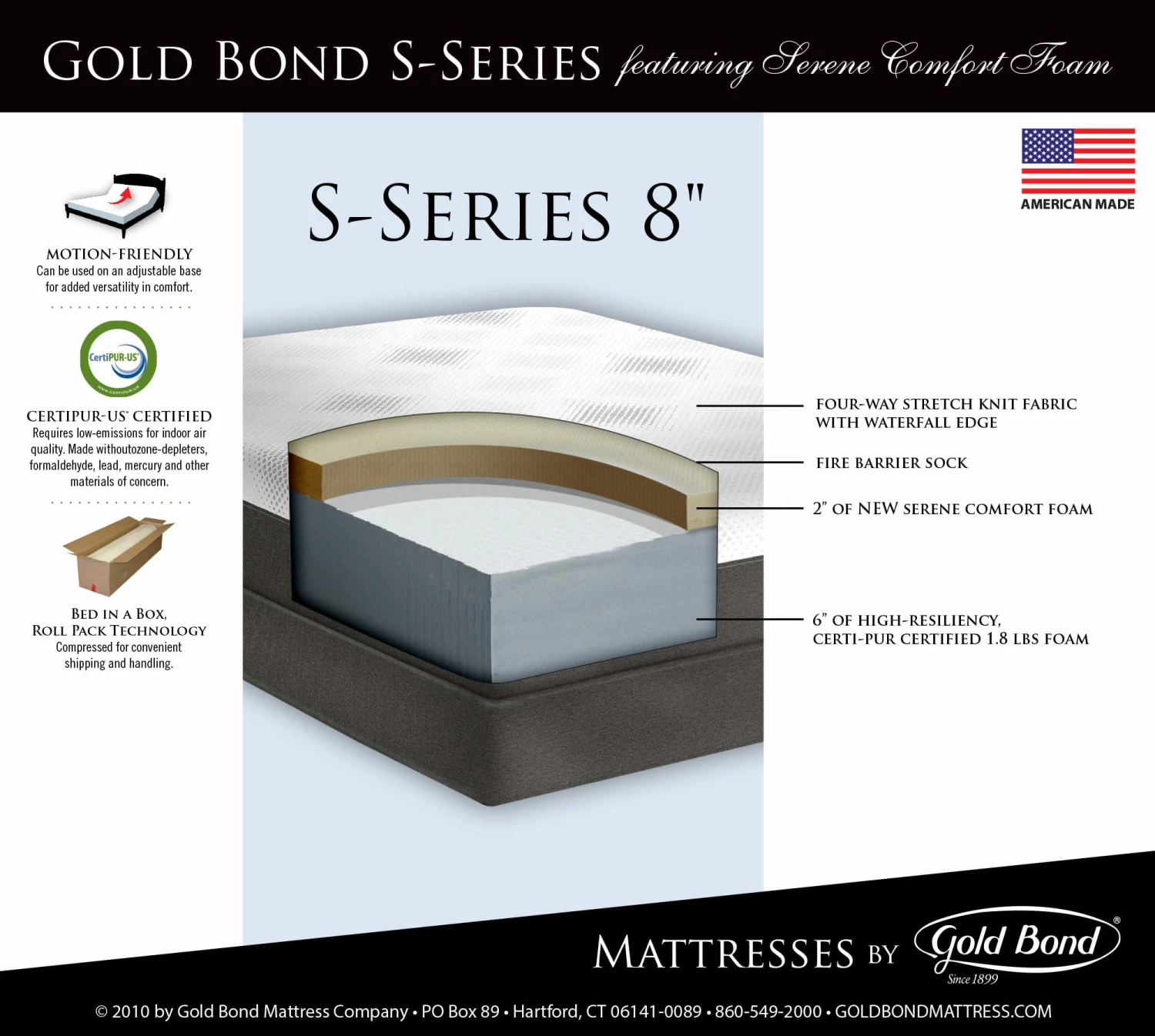 S-Series 8 Inch Serene Comfort Foam Mattress 3 S-Series 8 Inch Serene Comfort Foam Mattress