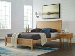 Willow Caramelized Platform Bed -WALKER EDISON Shop GT ECO0CA 5