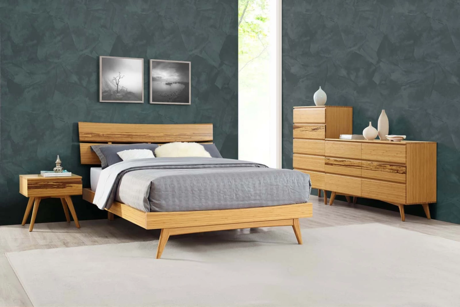 Azara Caramelized Platform Bed 8 Azara Caramelized Platform Bed - Image 6