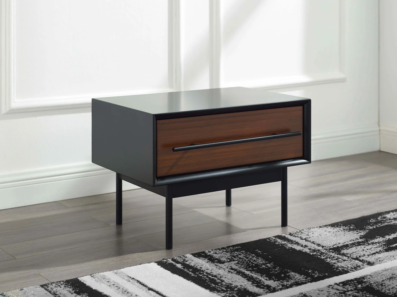 Park Avenue Ruby & Onyx 1 Drawer Nightstand 8 Park Avenue Ruby & Onyx 1 Drawer Nightstand - Image 6