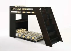 Galaxy Twin Loft Bunk Dark Chocolate (Dual-Tone) -WALKER EDISON Shop Galaxy Loft Dark Chocolate Black 2