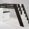 Galaxy Twin Loft Bunk Dark Chocolate (Dual-Tone) -WALKER EDISON Shop Galaxy Loft Dark Chocolate White 1