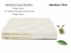 Shiki Futon Mattress - Organic Latex & Wool - Organic Cotton Casing - 3 Inch -WALKER EDISON Shop HS SHIKIFUTON L 3