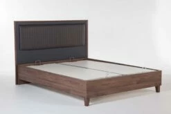 Alegro Light Walnut Queen Storage Bed W/Headboard