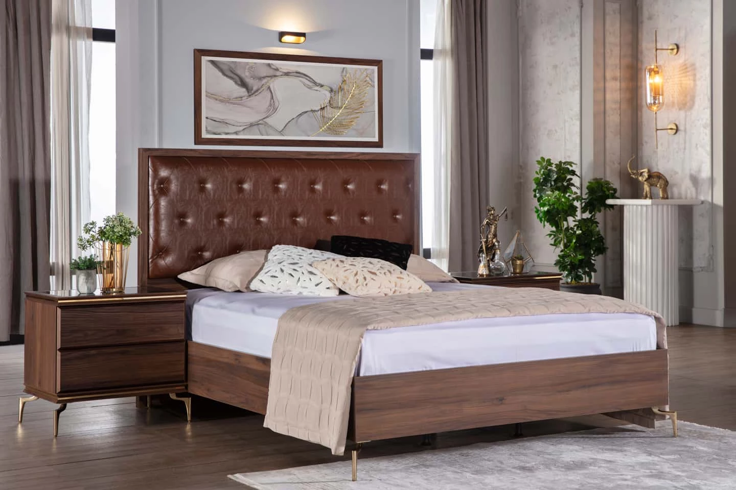 Montego Walnut Queen Headboard 4 Montego Walnut Queen Headboard - Image 2