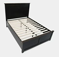 Madison County Vintage Black Queen Panel Bed -WALKER EDISON Shop JFR 1702B QPHBQRSQPFBKT 1