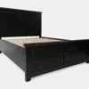 Madison County Vintage Black Queen Panel Bed -WALKER EDISON Shop JFR 1702B QPHBQRSQPFBKT
