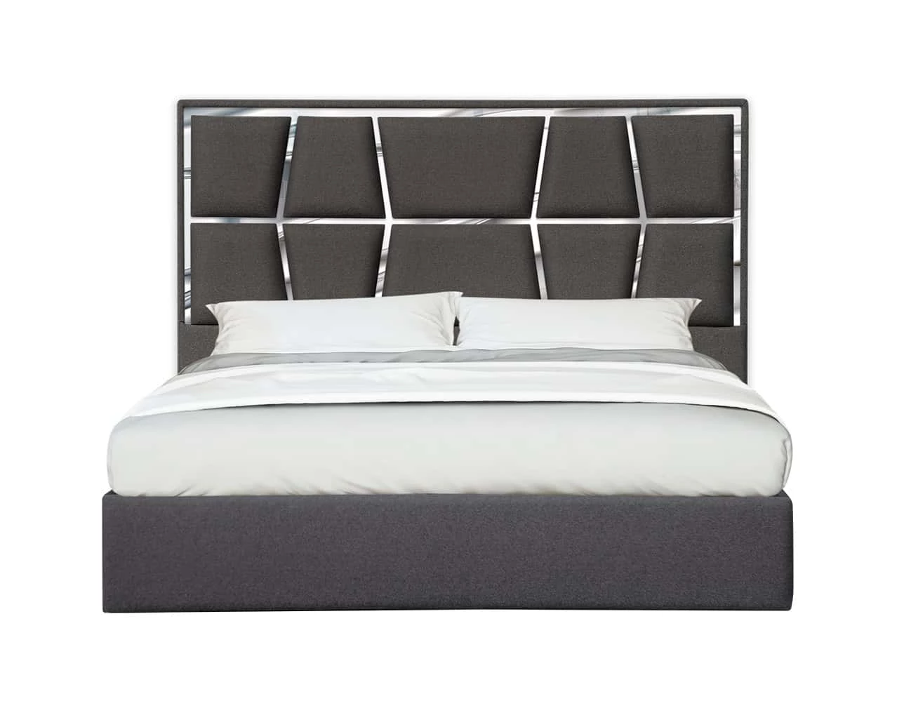 Degas Charcoal Platform Bed 4 Degas Charcoal Platform Bed - Image 2