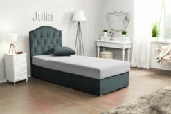 Julia Lift-Up Storage Bed Gray