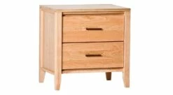 Luna 2 Drawer Nightstand Natural