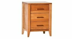 Luna 3 Drawer Nightstand Natural