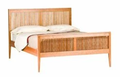 Luna Heritage Natural Platform Bed W/Cherry Spindles