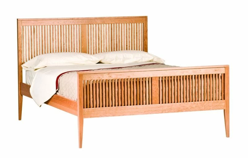Luna Heritage Natural Platform Bed W/Cherry Spindles 3 Luna Heritage Natural Platform Bed W/Cherry Spindles