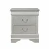 Marley Silver Night Stand -WALKER EDISON Shop MARLEY SILVER NS