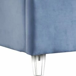 Candace Sky Blue Velvet Bed -WALKER EDISON Shop MF CANDACE SKB Q QB 4
