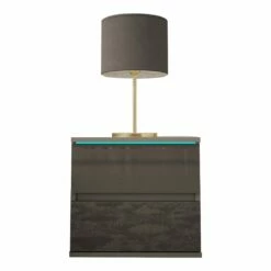 Euphoria 06 Gray Modern Nightstand -WALKER EDISON Shop MF EUPHORIA 06 GRY NS 2