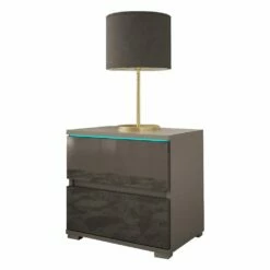 Euphoria 06 Gray Modern Nightstand -WALKER EDISON Shop MF EUPHORIA 06 GRY NS 3