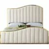 Jolie Cream Velvet Bed -WALKER EDISON Shop MF JOLIE CRM Q QB