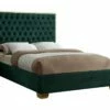 Lana Green Velvet Bed -WALKER EDISON Shop MF LANA GRN Q QB