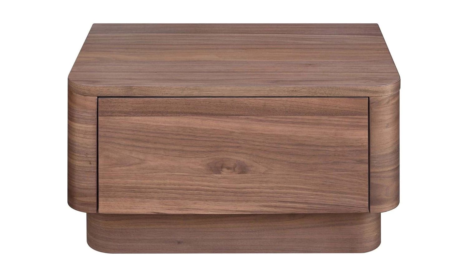 Round Off Walnut Nightstand 3 Round Off Walnut Nightstand