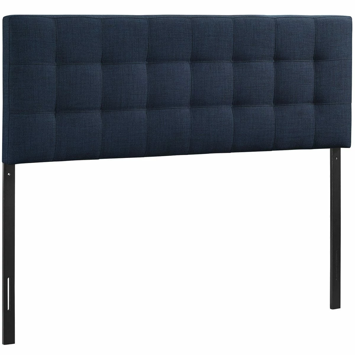 Lily Queen Upholstered Fabric Headboard Navy 4 Lily Queen Upholstered Fabric Headboard Navy - Image 2