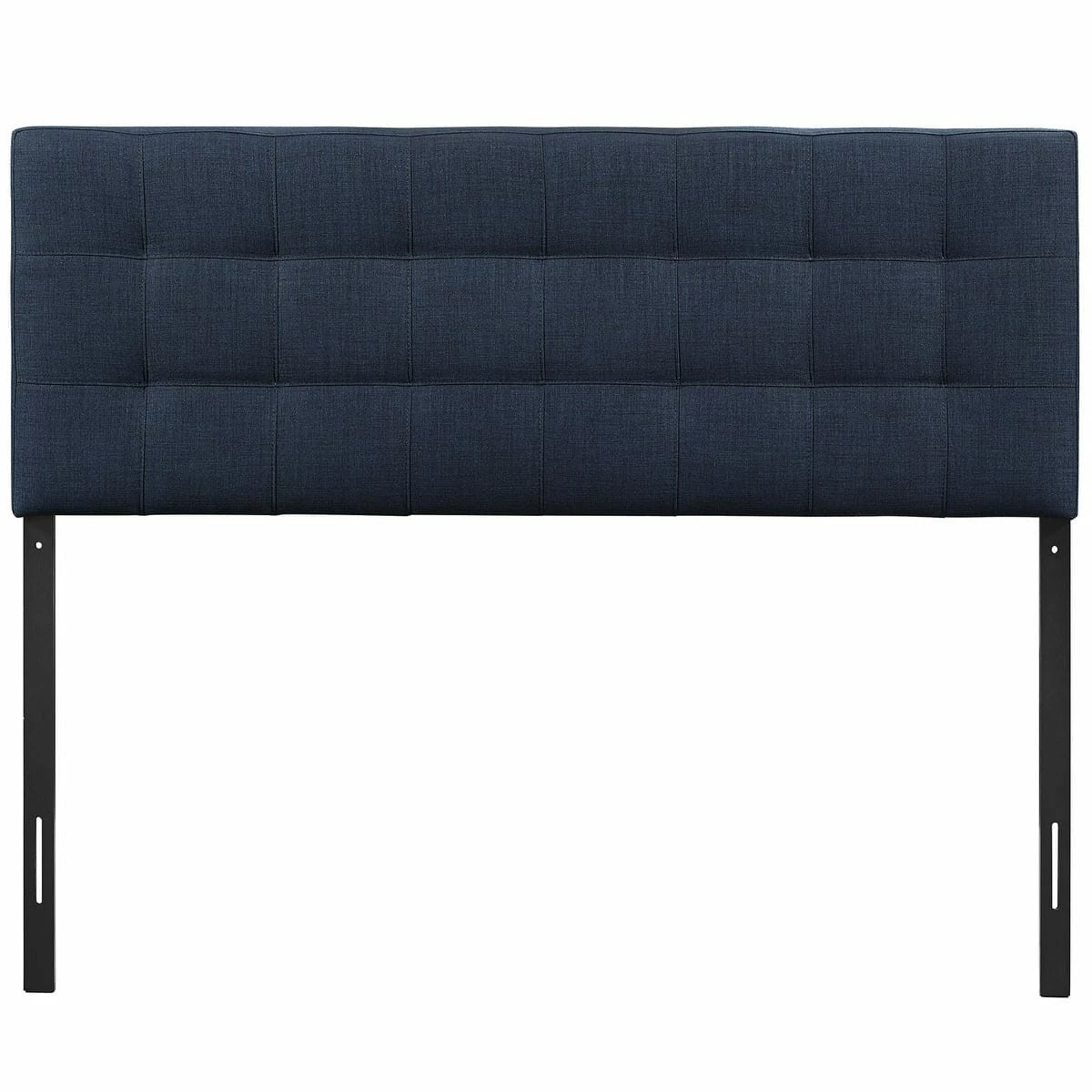Lily Queen Upholstered Fabric Headboard Navy 5 Lily Queen Upholstered Fabric Headboard Navy - Image 3