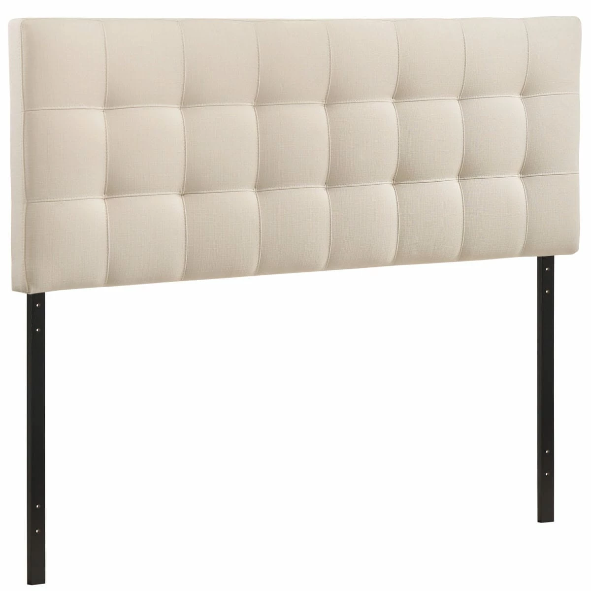 Lily King Upholstered Fabric Headboard Ivory 5 Lily King Upholstered Fabric Headboard Ivory - Image 3