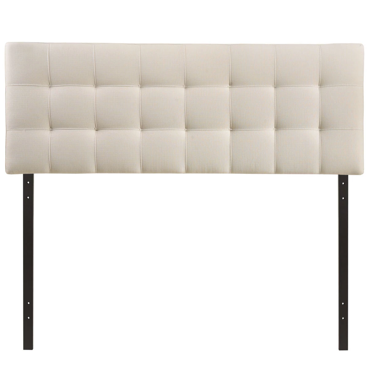 Lily King Upholstered Fabric Headboard Ivory 6 Lily King Upholstered Fabric Headboard Ivory - Image 4