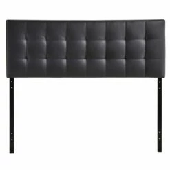 Lily King Upholstered Vinyl Headboard Black