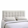 Lily King Upholstered Vinyl Headboard White -WALKER EDISON Shop MOD 5145 WHI 1