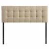 Lily Full Upholstered Fabric Headboard Beige -WALKER EDISON Shop MOD 5146 BEI 1